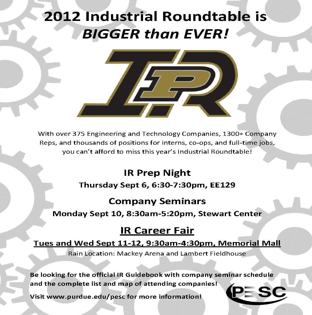 Purdue Industrial Roundtable 2024 Results Fannie Rosalynd